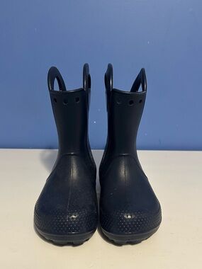 Crocs Kids. Handle It Rain Boots. Navy. Little Kid size 12. NEW.  Never worn.